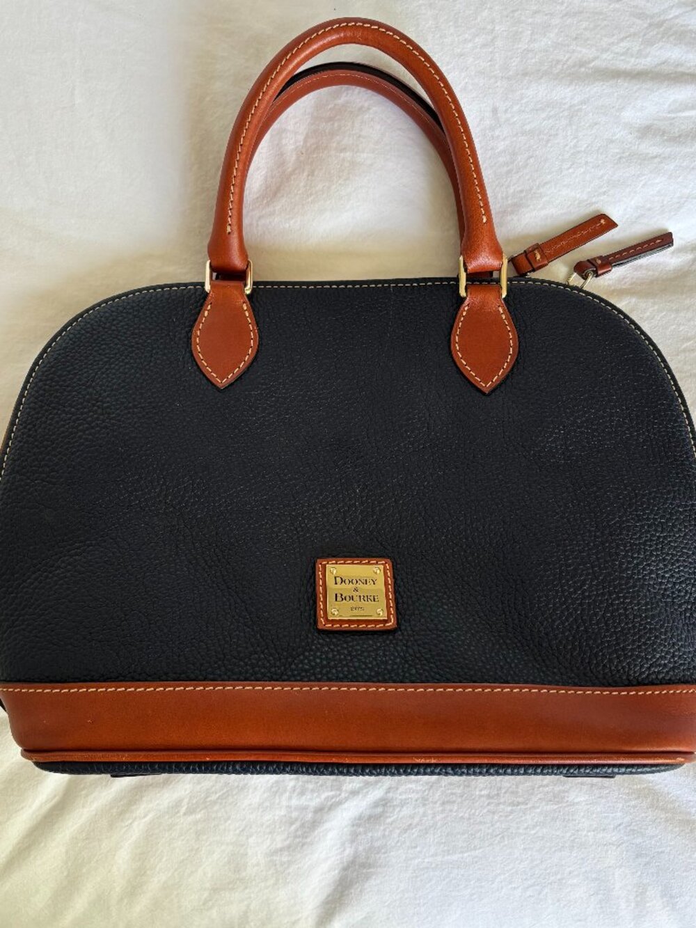 DOONEY & BOURKE Pebble Grain Zip Zip Satchel